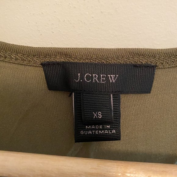 J. Crew Moss Green Tank Top Size XS - Picture 2 of 2